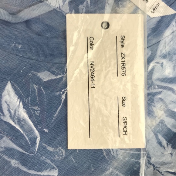 CG SPORT Tie Dye Tee Boxy Short Sleeve Rolled Cuff T-Shirt NWT - Picture 6 of 7